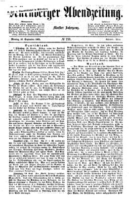 Nürnberger Abendzeitung Montag 18. September 1865