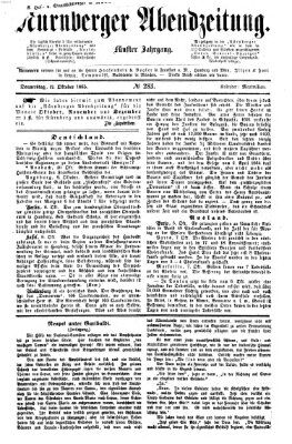 Nürnberger Abendzeitung Donnerstag 12. Oktober 1865