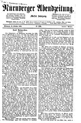 Nürnberger Abendzeitung Mittwoch 25. Oktober 1865
