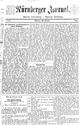 Nürnberger Journal (Nürnberger Abendzeitung) Dienstag 13. Februar 1866