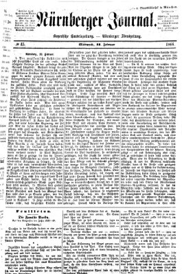 Nürnberger Journal (Nürnberger Abendzeitung) Mittwoch 14. Februar 1866