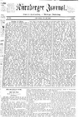 Nürnberger Journal (Nürnberger Abendzeitung) Donnerstag 22. Februar 1866