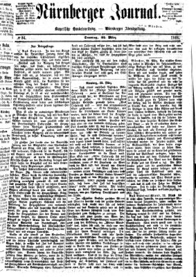 Nürnberger Journal (Nürnberger Abendzeitung) Sonntag 25. März 1866