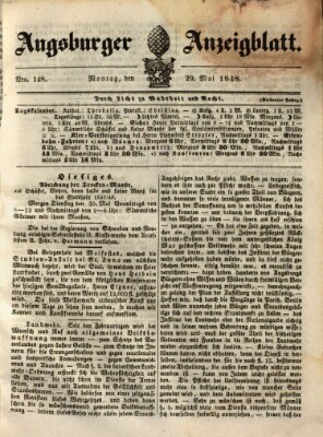 Augsburger Anzeigeblatt Montag 29. Mai 1848