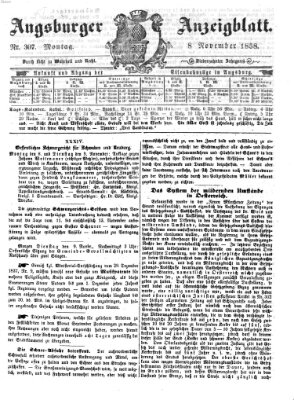 Augsburger Anzeigeblatt Montag 8. November 1858