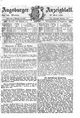 Augsburger Anzeigeblatt Montag 27. Mai 1861
