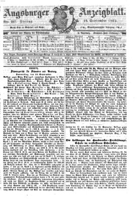 Augsburger Anzeigeblatt Freitag 19. September 1862