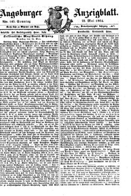Augsburger Anzeigeblatt Sonntag 22. Mai 1864