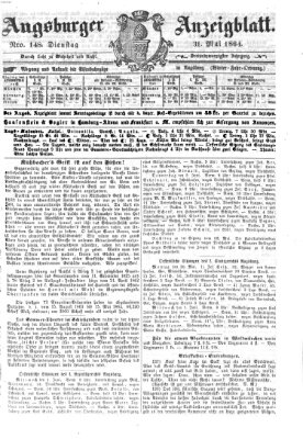 Augsburger Anzeigeblatt Dienstag 31. Mai 1864