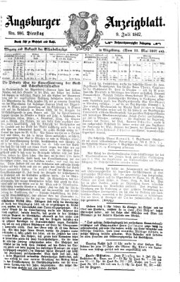 Augsburger Anzeigeblatt Dienstag 9. Juli 1867