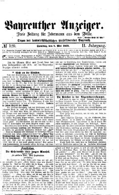 Bayreuther Anzeiger Samstag 8. Mai 1869