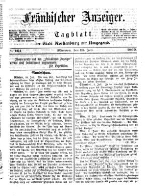 Fränkischer Anzeiger Mittwoch 14. Juli 1869