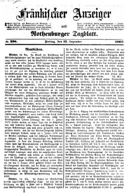 Fränkischer Anzeiger Freitag 17. Dezember 1869