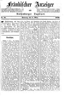 Fränkischer Anzeiger Sonntag 6. März 1870