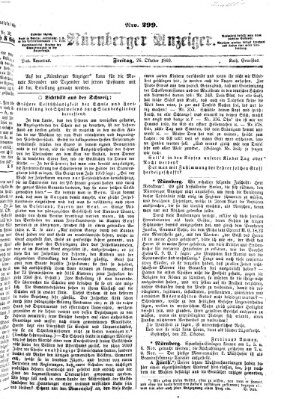 Nürnberger Anzeiger Freitag 26. Oktober 1860
