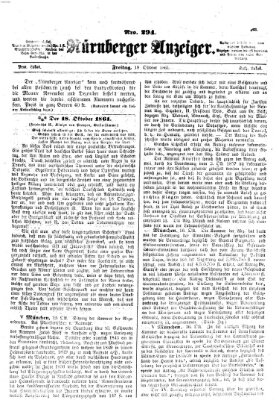 Nürnberger Anzeiger Freitag 18. Oktober 1861