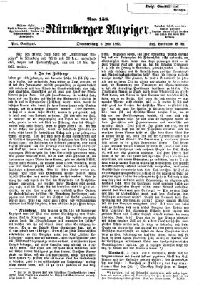 Nürnberger Anzeiger Donnerstag 5. Juni 1862