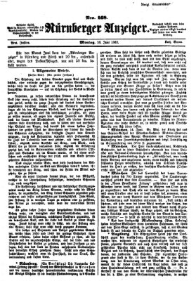 Nürnberger Anzeiger Montag 16. Juni 1862