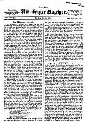 Nürnberger Anzeiger Freitag 27. Juni 1862