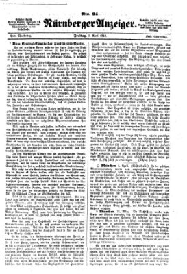 Nürnberger Anzeiger Freitag 3. April 1863