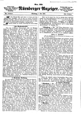 Nürnberger Anzeiger Dienstag 5. Mai 1863