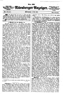 Nürnberger Anzeiger Mittwoch 13. Mai 1863