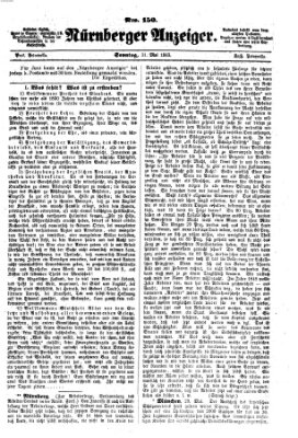 Nürnberger Anzeiger Sonntag 31. Mai 1863