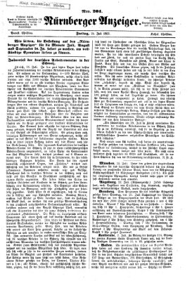 Nürnberger Anzeiger Freitag 24. Juli 1863