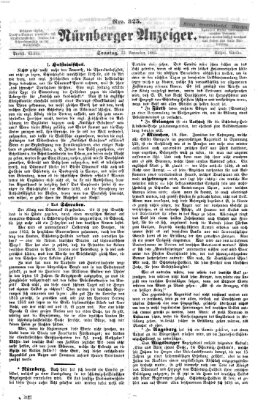 Nürnberger Anzeiger Sonntag 22. November 1863