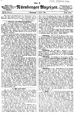 Nürnberger Anzeiger Samstag 2. Januar 1864