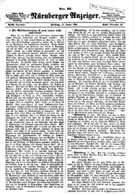 Nürnberger Anzeiger Freitag 22. Januar 1864