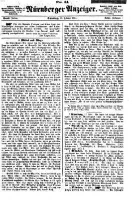 Nürnberger Anzeiger Samstag 13. Februar 1864
