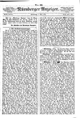Nürnberger Anzeiger Sonntag 6. März 1864