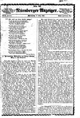 Nürnberger Anzeiger Mittwoch 16. März 1864