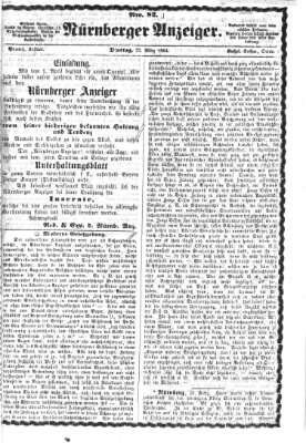 Nürnberger Anzeiger Dienstag 22. März 1864