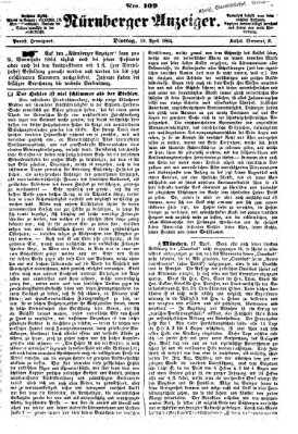 Nürnberger Anzeiger Dienstag 19. April 1864