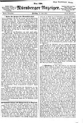 Nürnberger Anzeiger Freitag 20. Mai 1864