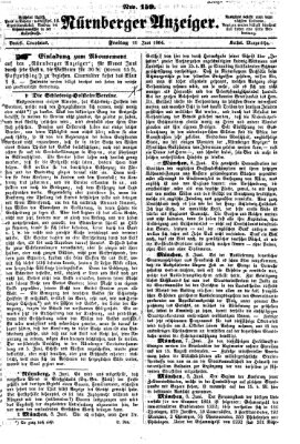 Nürnberger Anzeiger Freitag 10. Juni 1864
