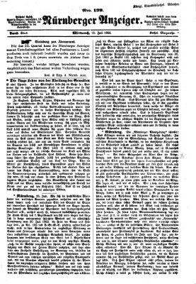 Nürnberger Anzeiger Mittwoch 20. Juli 1864