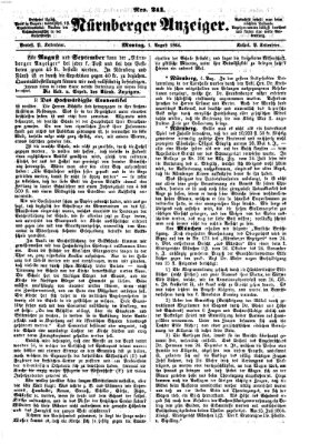 Nürnberger Anzeiger Montag 1. August 1864