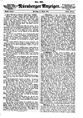Nürnberger Anzeiger Freitag 26. August 1864