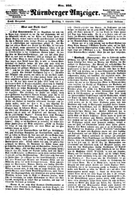 Nürnberger Anzeiger Freitag 9. September 1864