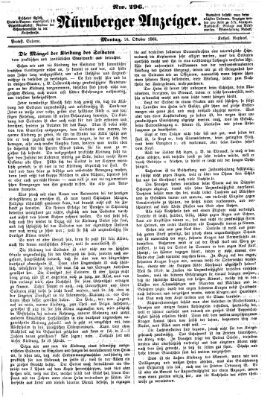 Nürnberger Anzeiger Montag 24. Oktober 1864