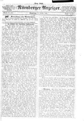 Nürnberger Anzeiger Samstag 29. Oktober 1864