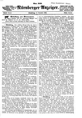 Nürnberger Anzeiger Samstag 26. November 1864