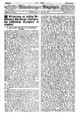 Nürnberger Anzeiger Donnerstag 28. September 1865