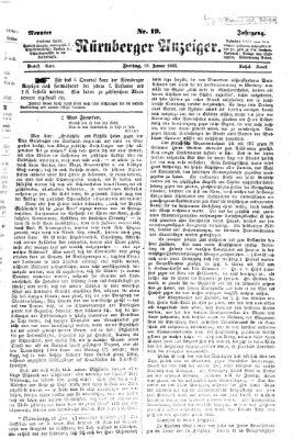Nürnberger Anzeiger Freitag 19. Januar 1866