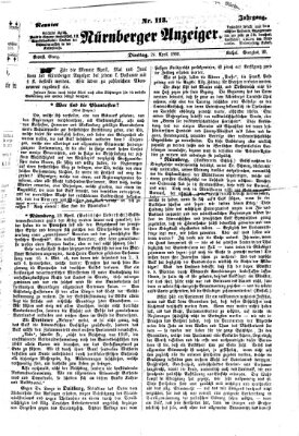 Nürnberger Anzeiger Dienstag 24. April 1866