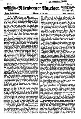 Nürnberger Anzeiger Montag 15. Juli 1867