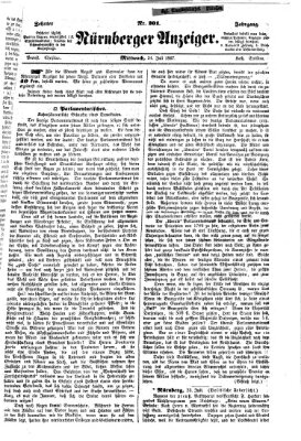 Nürnberger Anzeiger Mittwoch 24. Juli 1867